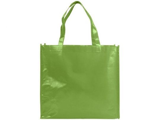 Блестящая ламинированная нетканая сумка-тоут для покупок, арт. 016855503