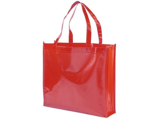 Блестящая ламинированная нетканая сумка-тоут для покупок, арт. 016855603