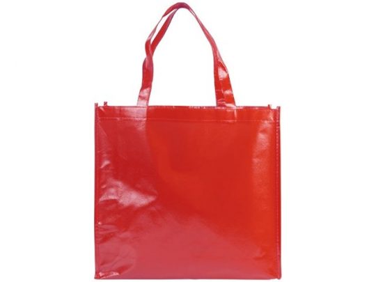 Блестящая ламинированная нетканая сумка-тоут для покупок, арт. 016855603