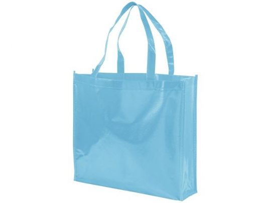 Блестящая ламинированная нетканая сумка-тоут для покупок, арт. 016855703