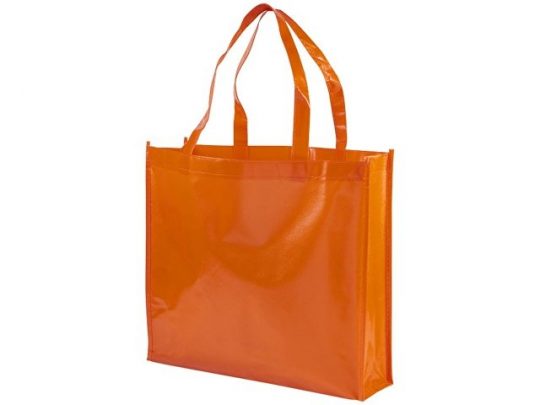 Блестящая ламинированная нетканая сумка-тоут для покупок, арт. 016855803