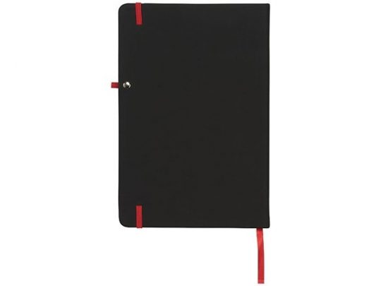 Блокнот Noir среднего размера, черный/красный (А5), арт. 016883203