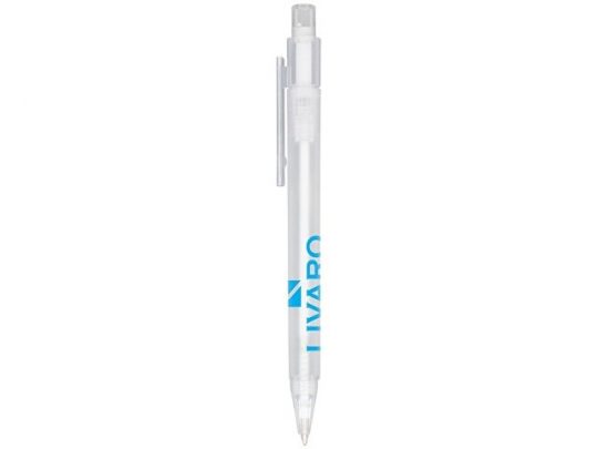 Перламутровая шариковая ручка Calypso, frosted white, арт. 016889203