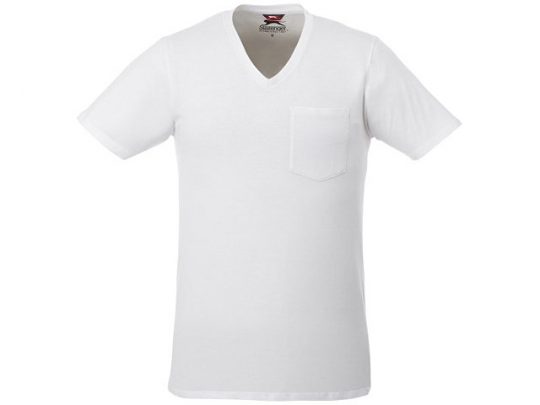 Мужская футболка Gully с коротким рукавом и кармашком, белый (L), арт. 016757003