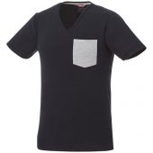 Мужская футболка Gully с коротким рукавом и кармашком, темно-синий/серый (2XL), арт. 016758403