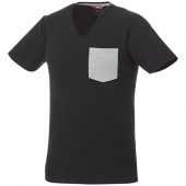 Мужская футболка Gully с коротким рукавом и кармашком, черный/серый (L), арт. 016759403