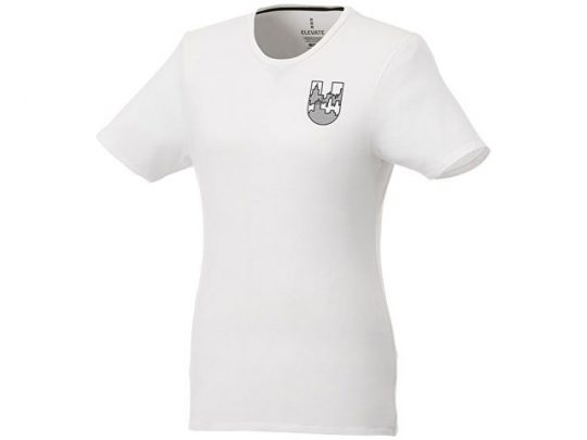 Женская футболка Balfour с коротким рукавом из органического материала, белый (S), арт. 016764003