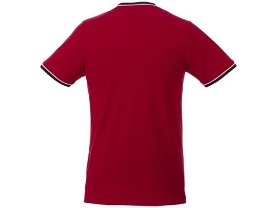 Мужская футболка Elbert с коротким рукавом, пике и кармашком, красный/темно-синий/белый (2XL), арт. 016768703