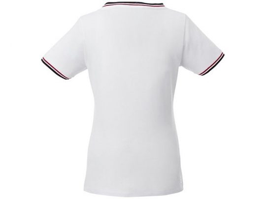 Женская футболка Elbert из пике с коротким рукавом и кармашком, белый/темно-синий/красный (XS), арт. 016771003