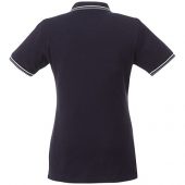 Женская футболка поло Fairfield с коротким рукавом с проклейкой, темно-синий/серый меланж/белый (XS), арт. 016778703