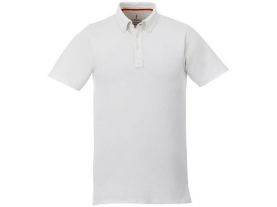 Мужская футболка поло Atkinson с коротким рукавом и пуговицами, белый (3XL), арт. 016781103