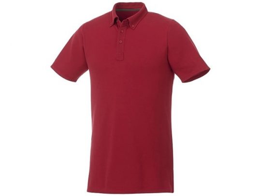Мужская футболка поло Atkinson с коротким рукавом и пуговицами, красный (L), арт. 016781503
