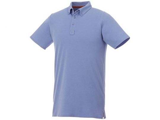 Мужская футболка поло Atkinson с коротким рукавом и пуговицами, светло-синий (S), арт. 016782003