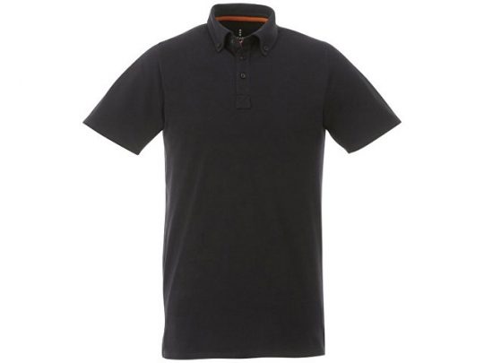 Мужская футболка поло Atkinson с коротким рукавом и пуговицами, черный (XL), арт. 016784403