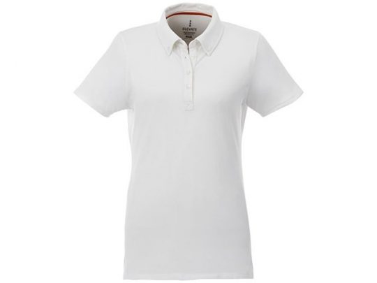 Женская футболка поло Atkinson с коротким рукавом и пуговицами, белый (XS), арт. 016784703