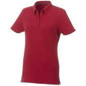 Женская футболка поло Atkinson с коротким рукавом и пуговицами, красный (M), арт. 016785503