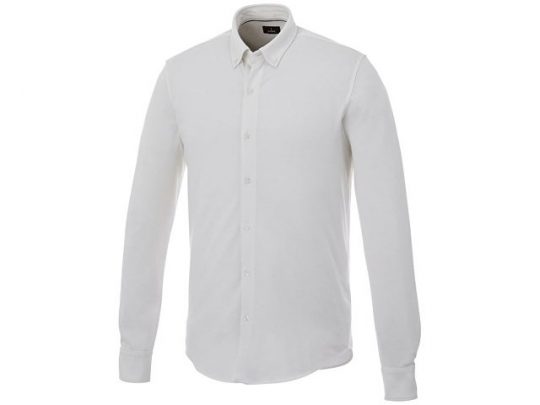 Мужская рубашка Bigelow из пике с длинным рукавом, белый (XS), арт. 016788303
