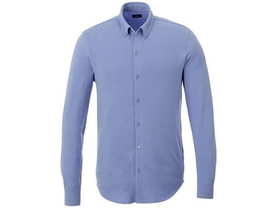 Мужская рубашка Bigelow из пике с длинным рукавом, светло-синий (XL), арт. 016789403
