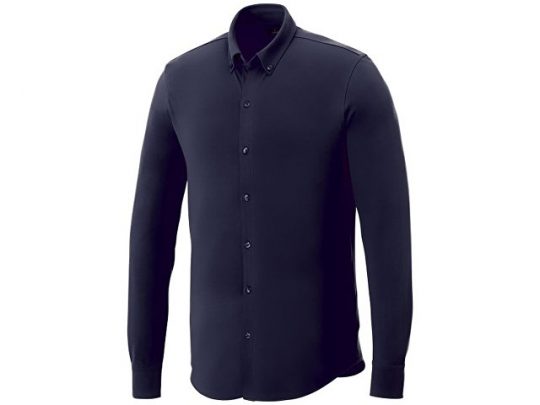 Мужская рубашка Bigelow из пике с длинным рукавом, темно-синий (3XL), арт. 016790303