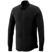 Мужская рубашка Bigelow из пике с длинным рукавом, черный (XL), арт. 016791503