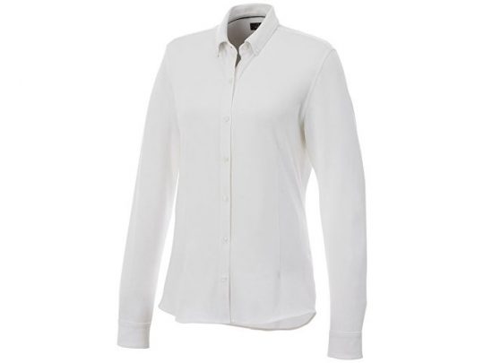 Женская рубашка Bigelow из пике с длинным рукавом, белый (2XL), арт. 016792303