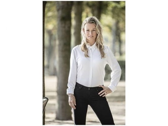 Женская рубашка Bigelow из пике с длинным рукавом, белый (XS), арт. 016791803