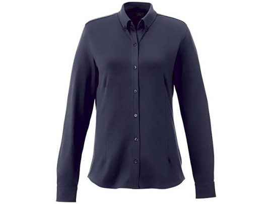 Женская рубашка Bigelow из пике с длинным рукавом, темно-синий (2XL), арт. 016793503