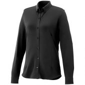 Женская рубашка Bigelow из пике с длинным рукавом, черный (M), арт. 016794403