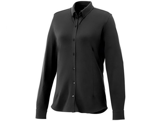 Женская рубашка Bigelow из пике с длинным рукавом, черный (XS), арт. 016794203