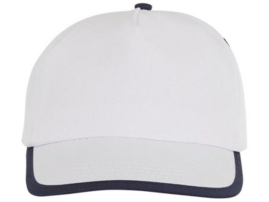 Пятипанельная кепка Nestor с окантовкой, белый/темно-синий, арт. 016872203