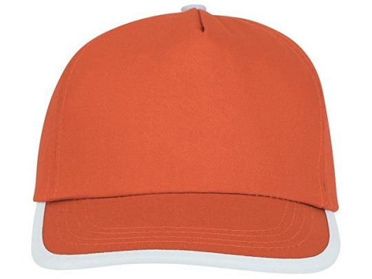 Пятипанельная кепка Nestor с окантовкой, оранжевый/белый, арт. 016872403