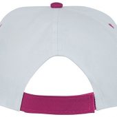 Пятипанельная двухцветная кепка Icarus, белый/розовый, арт. 016872903
