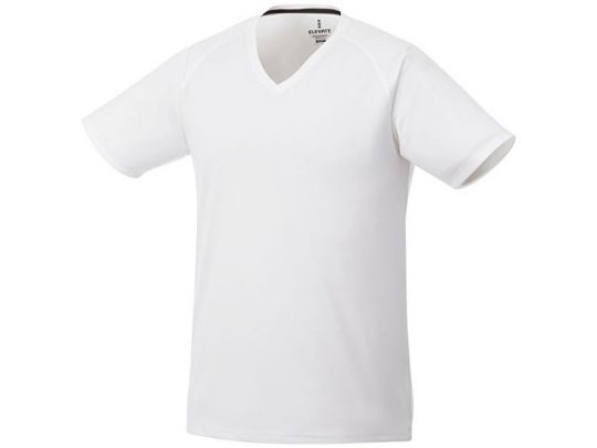 Модная мужская футболка Amery с коротким рукавом и V-образным вырезом, белый (S), арт. 016794903