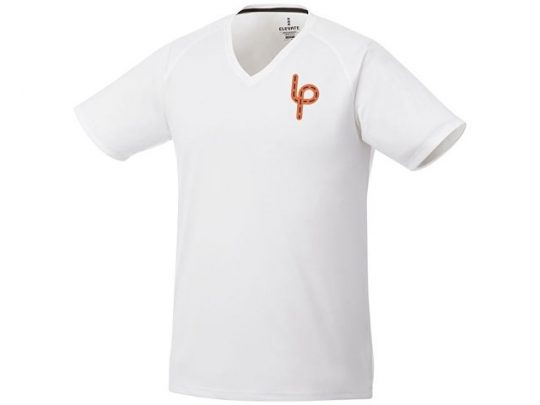 Модная мужская футболка Amery с коротким рукавом и V-образным вырезом, белый (M), арт. 016795003