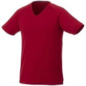 Модная мужская футболка Amery с коротким рукавом и V-образным вырезом, красный (L), арт. 016795803