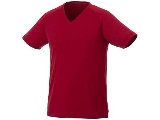 Модная мужская футболка Amery с коротким рукавом и V-образным вырезом, красный (XS), арт. 016795503