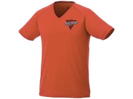 Модная мужская футболка Amery с коротким рукавом и V-образным вырезом, оранжевый (XL), арт. 016796603