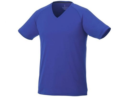 Модная мужская футболка Amery с коротким рукавом и V-образным вырезом, синий (2XL), арт. 016797303
