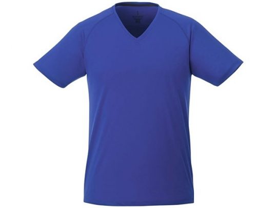 Модная мужская футболка Amery с коротким рукавом и V-образным вырезом, синий (S), арт. 016796903
