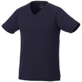 Модная мужская футболка Amery с коротким рукавом и V-образным вырезом, темно-синий (XS), арт. 016797503