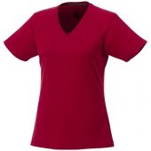 Модная женская футболка Amery  с коротким рукавом и V-образным вырезом, красный (S), арт. 016799503