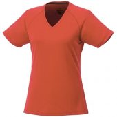 Модная женская футболка Amery  с коротким рукавом и V-образным вырезом, оранжевый (S), арт. 016800103