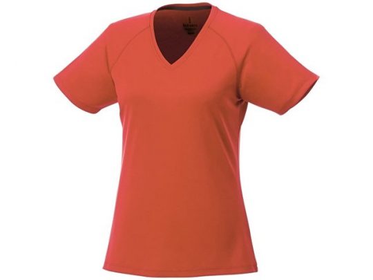 Модная женская футболка Amery  с коротким рукавом и V-образным вырезом, оранжевый (XS), арт. 016800003