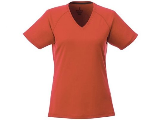 Модная женская футболка Amery  с коротким рукавом и V-образным вырезом, оранжевый (XS), арт. 016800003