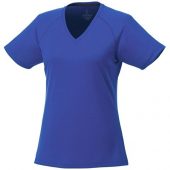 Модная женская футболка Amery  с коротким рукавом и V-образным вырезом, синий (M), арт. 016800803