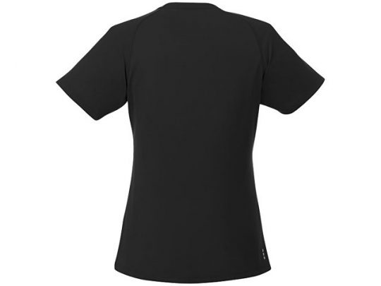 Модная женская футболка Amery  с коротким рукавом и V-образным вырезом, черный (L), арт. 016802103