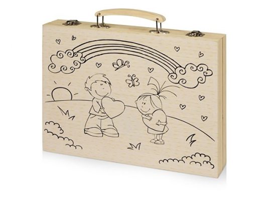 Набор для рисования из 67 предметов в чемодане с рисунком, арт. 016944103
