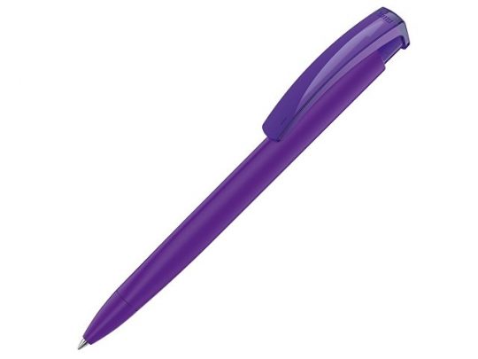 Ручка шариковая трехгранная UMA TRINITY K transparent GUM, soft-touch, фиолетовый, арт. 016977803