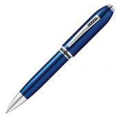 Шариковая ручка Cross Peerless Translucent Quartz Blue Engraved Lacquer, арт. 017013203