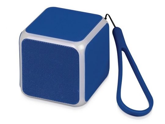 Портативная колонка Cube с подсветкой, синий, арт. 016988303